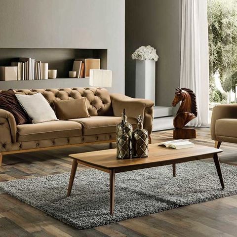 Vernazza Koltuk Takımı Açık Kahve