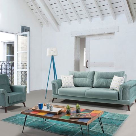 Verona Koltuk Takımı Su Yeşili